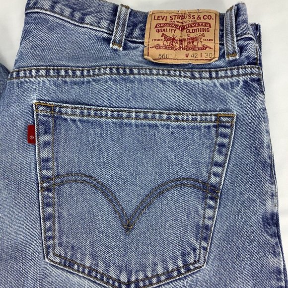 LEVI'S 560 Comfort Fit Jeans Size *40 X 30 00560-4886 actual *41 X 28.5 - Picture 2 of 10